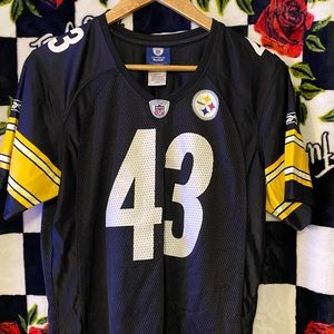 Reebox NFL Steelers “Polamalu” Women’s jersey SZ L